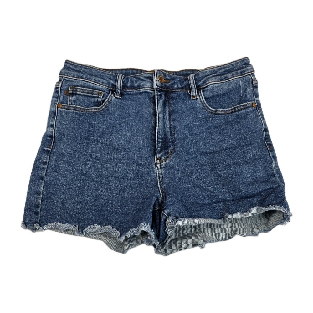 Judy Blue Shorts Womens Size XL‎ Cut Off High Rise Blue Denim Bottoms